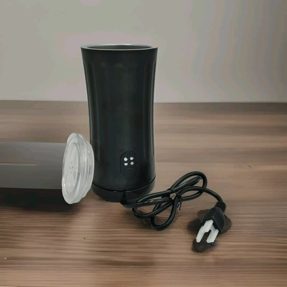 Milk Frother 4 in 1 Electric Milk Steamer Heat & Cold Black Model SS-001 240ml