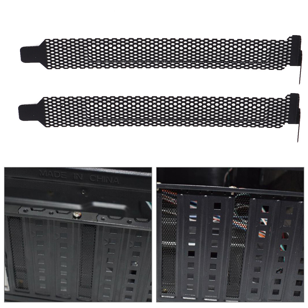 20 PCS PCI Slot Cover Chassis Bits Block Computer Cooling Fan Micro Atx Case