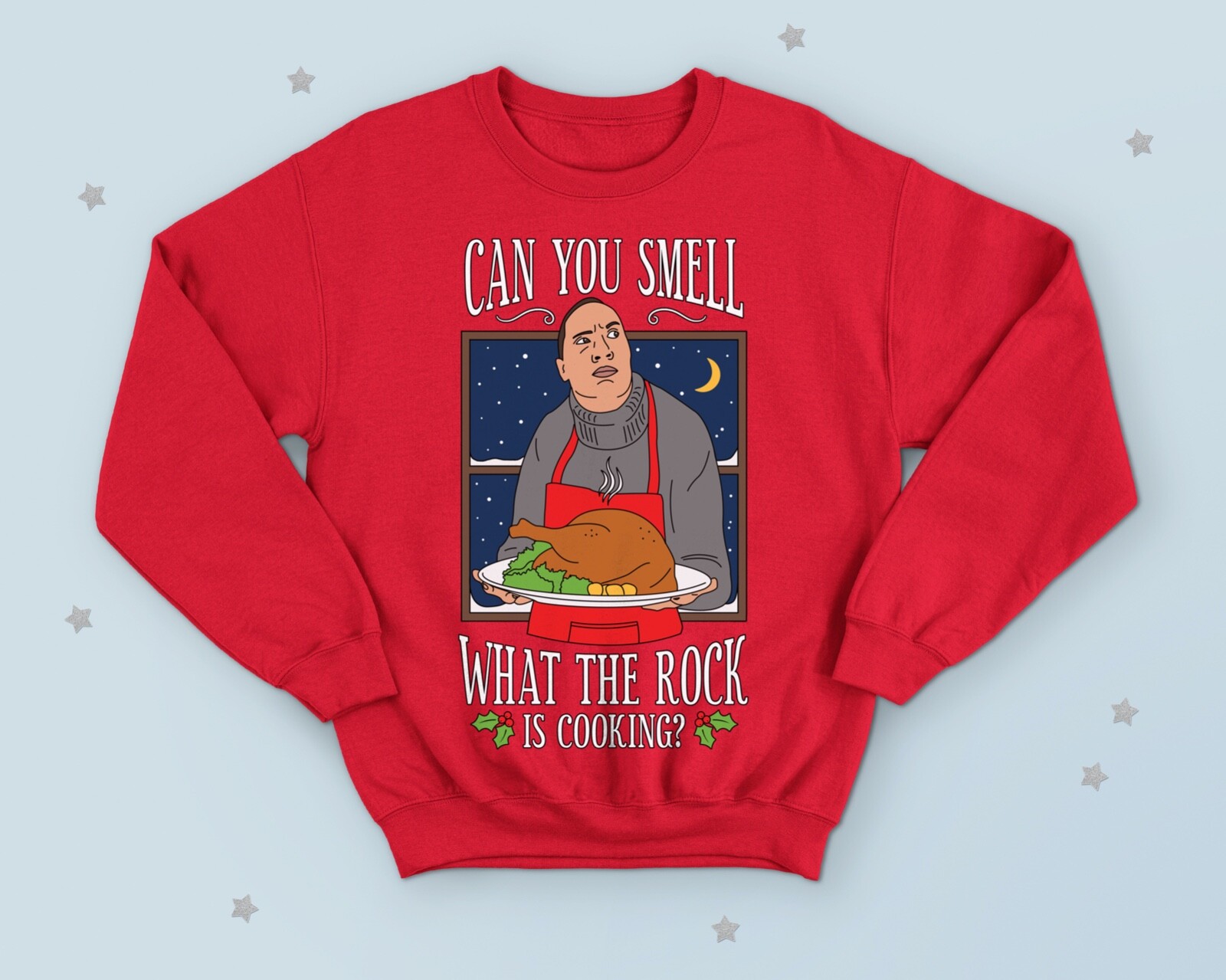 Suéter Jersey Navidad Can You Smell What Rock Is Cooking Divertido Hacer Jingle Bell