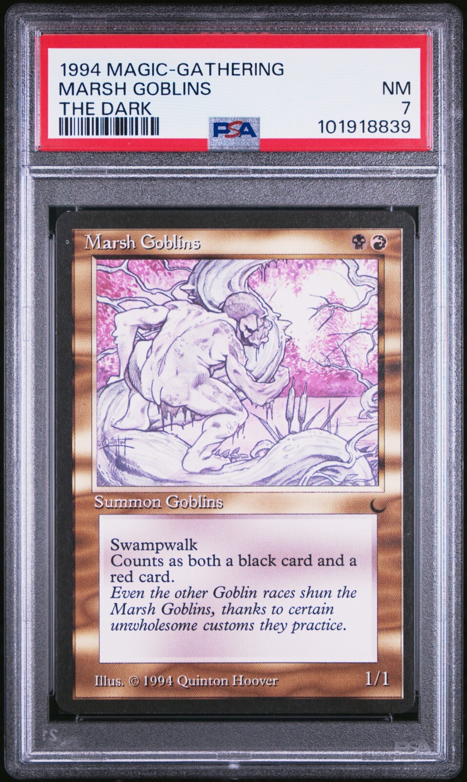 Marsh Goblins 1994 MTG Magic the Gathering The Dark PSA 7 Near Mint Condition