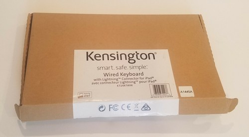 Kensington Wired Keyboard With Lightning Connector For iPad K72447WW Black, - Picture 4 of 4