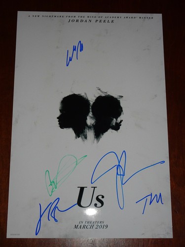 JORDAN PEELE US CAST SIGNED X5 AUTOGRAPHED 12X18 PHOTO POSTER WINSTON DUKE MOSS - Picture 4 of 4