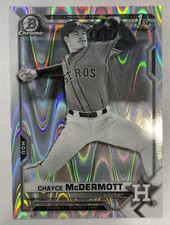 2021 Bowman Draft Chrome Base Black & White Ray Wave #BDC-13 Chayce McDermott