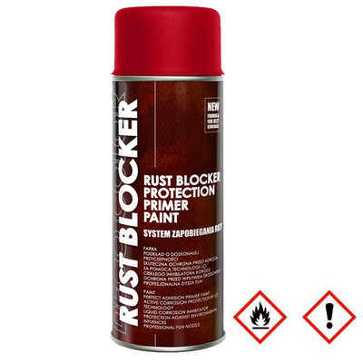 1 x 400 ml Rust Blocker 4in1 Metallschutzlack Rost Schutz Stop rot matt RAL 3000