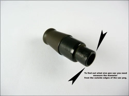 Ink Sac Bladders For Fountain Pen Repair 2 sacs. Traditional Quality Black Latex