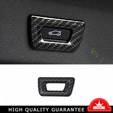 Tailgate Rear Door Handle Cover Trim For BMW X1 F48 2016-2022 ABS Carbon Fiber