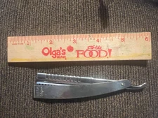 VINTAGE WECK HAIR SHAPER STRAIGHT RAZOR E  WECK AND CO  U.S.A. LEATHER CASE