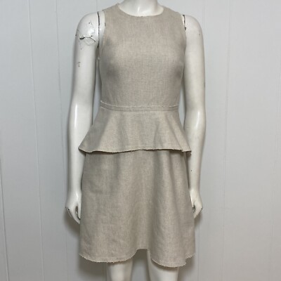 Banana Republic Dress Womens 2 Beige Linen Sleeveless Pockets Peplum Burlap | eBay Banana Republic Dress Womens 2 Beige Linen Sleeveless Pockets Peplum Burlap | eBay