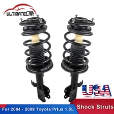 Pair Front Complete Struts Shocks w/ Coil Spring For 2004-2009 Toyota Prius 1.5L