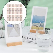 50 Pieces Wooden Table Number Stand for Birthday Party 2.75x1.06x0.71 Inch