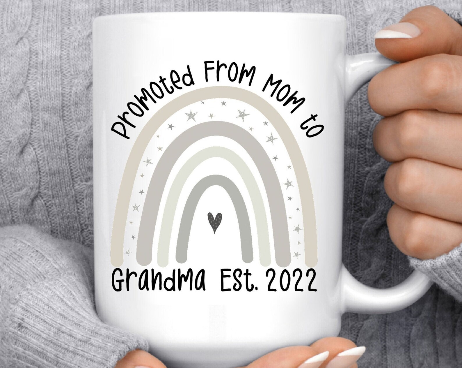 New Grandma Mug Promoted To Grandma Baby Announcement Grandmother Gift New