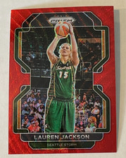 2022 Panini Prizm WNBA Lauren Jackson #10 RUBY RED WAVE PRIZM Seattle Storm