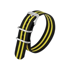 Luminox Black & Yellow Stainless Steel 2 loops Watch Band Strap - FNX.3950.50Q.K