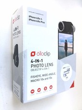 Lente OLLOCLIP 4 en 1 para iPhone 6/6s y 6/s+ (Modelo: OCER-IPH6-FW2M-SW)... ¡NUEVA!