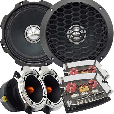 2x Gravity WZ6G 6.5? 1000W  + 2x Tweeters WZ40TW 1200W + 2x Crossovers AT-CX4