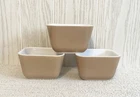 3~ VTG 60's Pyrex 501-B Brown 1 .5 Cups Mini Refrigerator Dish/Loaf Pans NO LIDS