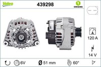 Valeo 439298 Generator FüR MERCEDES-BENZ