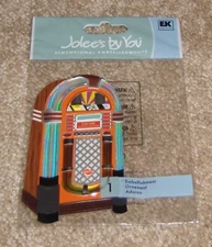 EK Success Jolees By You Dimensional Sticker  ~  Jukebox w/Epoxy      NIP   HTF