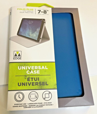 Folio Plus Universal Case Fits Tablets 7-8'' Apple, Samsung, Amazon, Google