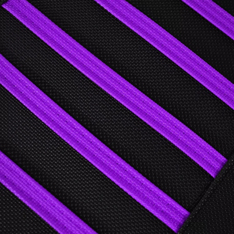 Cubierta de asiento Suzuki RMZ 250 2007-2009 Stewart todo negro/costillas moradas/logotipo #56 Foto 2 de 4