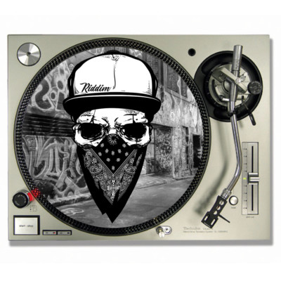 Riddim Vinyl DJ SLIPMATS / Plattenspieler SLIP MATTEN (Paar)