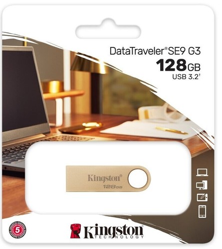 Memoria USB Kingston DataTraveler SE9 64 GB/128 GB/256 GB 3,0 Flash Pen Drive - Imagen 9 de 34