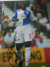 AARON  TEBOMO  MOKOENA     -  FOOTBALLER   -  AUTOGRAPHED  PHOTO  -  12 X 8 INCH