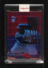 2021 Topps Project 70 Rainbow Foil 69/70 Deion Sanders by UNDEFEATED #379 1ey1