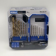 NEW Kobalt 14-Piece Titanium Coated HSS Twist...