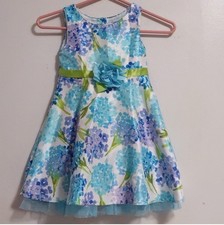 Sweet Heart Rose Girl Floral Dress 100 Polyester Size 5