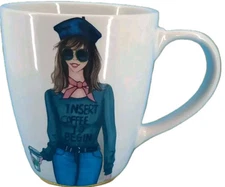 Certified International Rongrong DeVoe Girl Fashion Graphic Coffee Mug