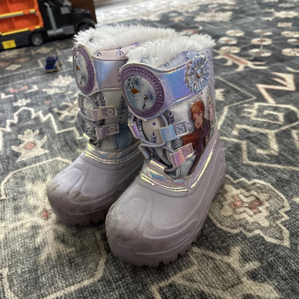 Disney Niñas Frozen Invierno Botas de Nieve Niño Pequeño Talla 10 Foto 2 de 4
