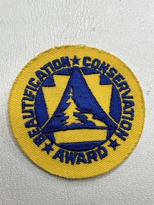 Vtg As-Is-Borderless BEAUTIFICATION CONSERVATION AWARD Patch (Environmental)T149