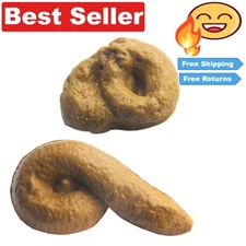 Realistic Fake Poop Prank Toys - Pack of 2 for Hilarious April Fools' Fun