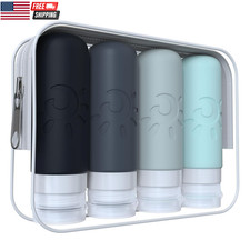 Travel Bottles for Toiletries, TSA Approved Travel Containers 3Oz Leak Proof Tra