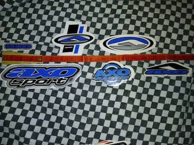 vtg 1990s  6  AXO  Motocross MX cycle stickers 
