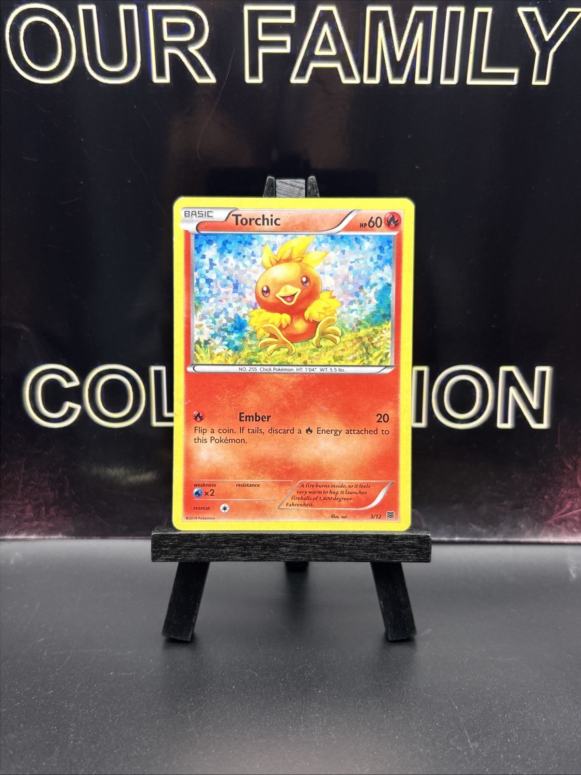 Torchic 3/12 McDonald's Promo 2015 English Pokemon Card Promo Holo Foil LP