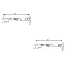 2x BOSCH Bremsschlauch Vorderachse für Opel Vectra B J96 1.6i 16V 1.8i 31_ 2.0i