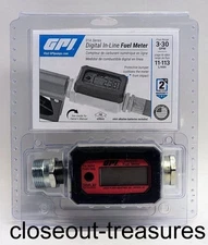 GPI 01A Series 3-30 GPM Digital In-Line Fuel Meter 01A31GM SEALED NEW NIB SALE!!