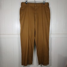 Bills Khakis Chinos Men 36x31 Brown Relaxed Fit Made In USA Cotton Twill