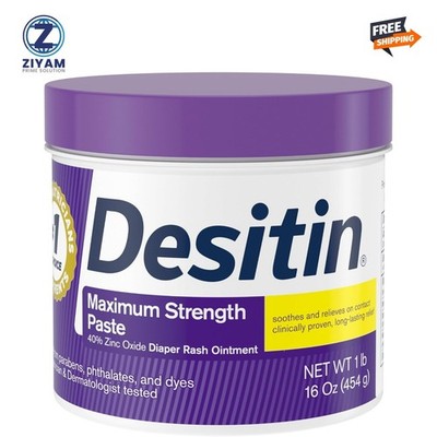 Desitin Maximum Strength Baby Diaper Rash Cream with 40% 1 Pound (Pack of 1)