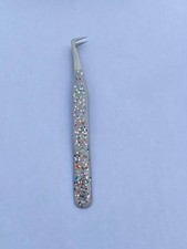 90 Degree Volume Eyelash Tweezer with colorful glitter accents