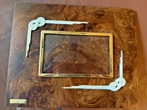 Vintage GIOVANNA LOCATELLI Standing Picture Frame Made in Italy 12" x 10" x 3"