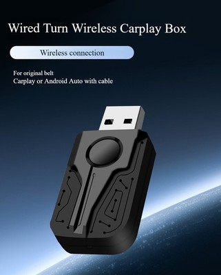 2 in 1 Android Auto Wireless Adapter & Wireless CarPlay Adapter Plug & Play Car