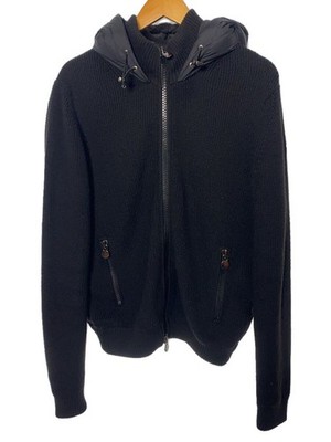 MONCLER MAGLIONE TRICOT CARDIGAN M Nylon BLK B20919413500 94111 | eBay