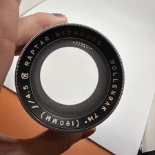 Wollensak 7-1/4" 190mm F/4.5 Enlarging Raptar Lens