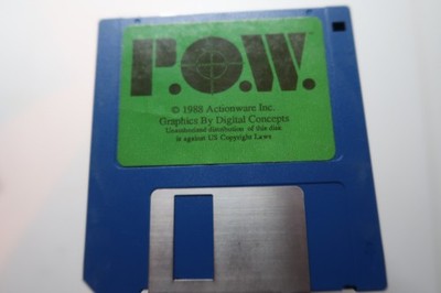 P.O.W. Actionware ~ Amiga Spiel getestet & nur funktionierende Festplatte
