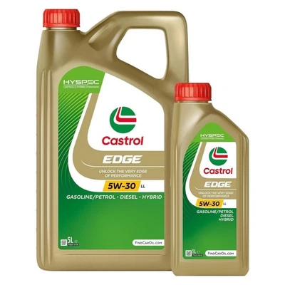 Castrol EDGE 5W30 LL Huile Moteur 6L - VW 504 00/507 00 Renault RN0710 API SN/CF - Photo 1/4
