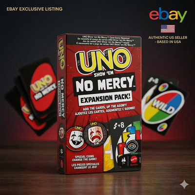 UNO Show 'Em No Mercy EXPANSION PACK ''Save Yourself or DOUBLE the PAIN! New