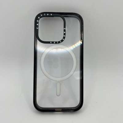 Casetify iPhone 15 Pro Hülle MagSafe Clear Black MIL STD810G MIL STD810G